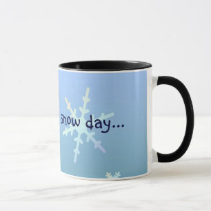 Caneca Esperando um dia da neve…