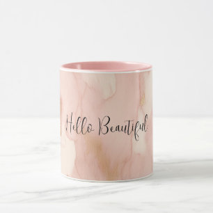 Caneca Espessura-rosa-branca-Dourada