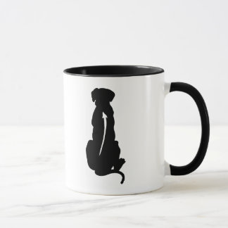 Caneca Espinha da raça do cão de Rhodesian Ridgeback