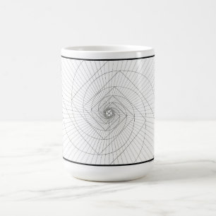 Caneca espiral de Deosil Fibonacci da ascensão