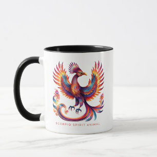 Caneca Espírito Animal Escorpião Fênix Alebrije Masculino