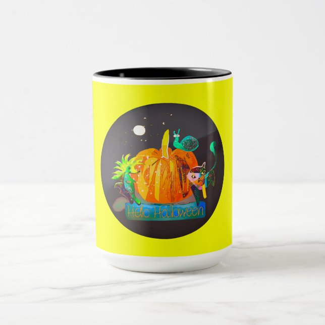 Caneca Espirituosa De Bomba - Animais De Halloween (Centro)