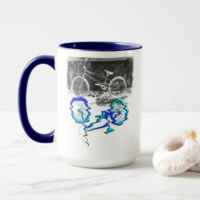 Caneca Esporte de Bicicleta BMX Reflexão Colorida (Com Donut)