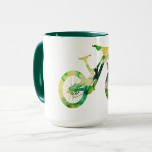 Caneca Esportes com Descida exterior - Arte com Aquarela 