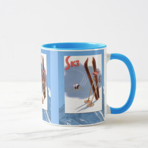 Caneca Esportes de inverno - material do esqui