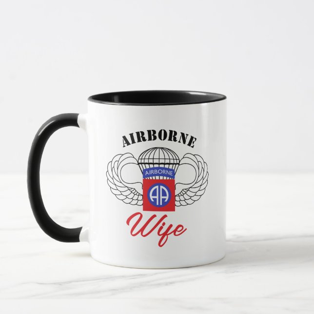Caneca Esposa do Avião da Caligrafia Moderna (Esquerda)