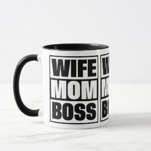 Caneca Esposa - Mãe - Chefe
