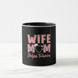 Caneca Esposa Mãe Médica de Diálise Enfermeira Tech Nefro
