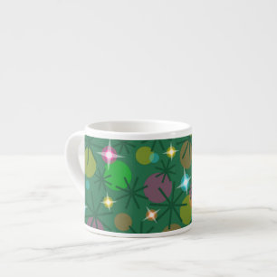 Caneca espresso das luzes de Natal