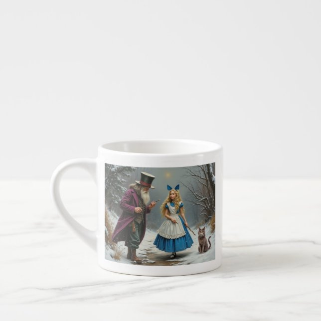 Caneca espresso de inverno Alice direita (Esquerda)