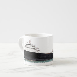caneca espresso negra da Força Americana