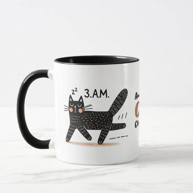 Caneca Espumante de Gato Preto Whimsso às 3 da manhã (Esquerda)