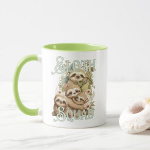 Caneca Esquadrão da Lama, preguiça adorável