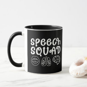Caneca Esquadrão de Fala Terapeuta da Fala Fonoaudiólogo