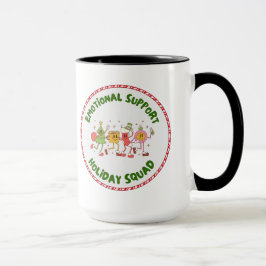 Caneca Esquadrão de Férias de Apoio Emocional