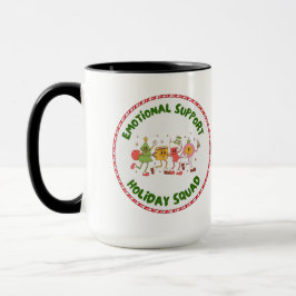 Caneca Esquadrão de Férias de Apoio Emocional