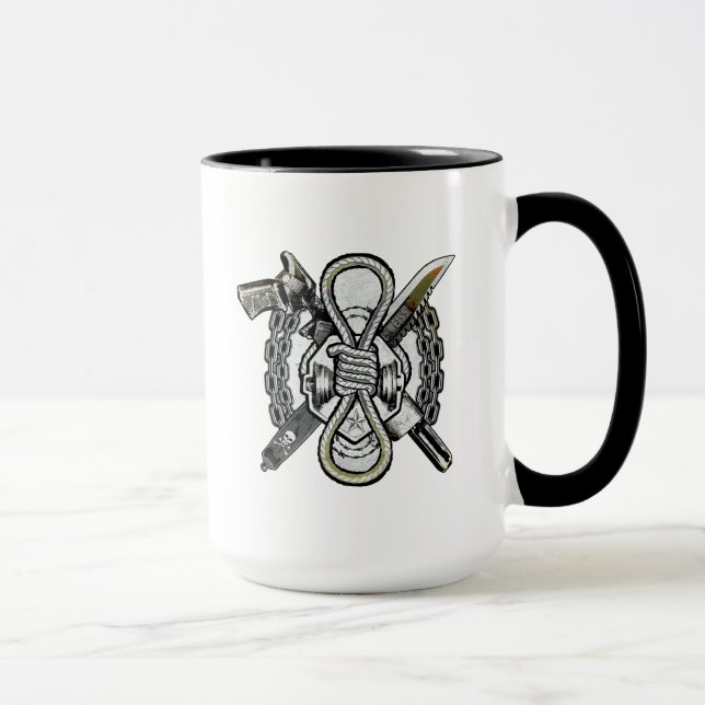 Caneca Esquadrão Suicida | Arte De Tatuagem De Armas De E (Direita)