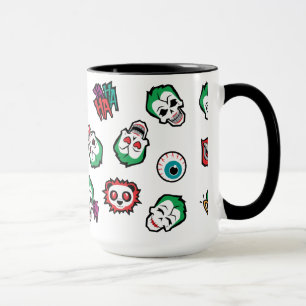 Caneca Esquadrão Suicida   Coringa Emoji Pattern