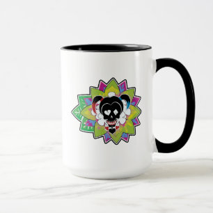 Caneca Esquadrão Suicida   Harley Quinn Skull Tattoo Art