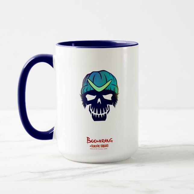 Caneca Esquadrão Suicida | Ícone Cabeça de Boomerang (Esquerda)