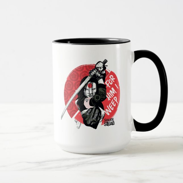 Caneca Esquadrão Suicida | Katana "Para Ele Eu Choro" (Direita)