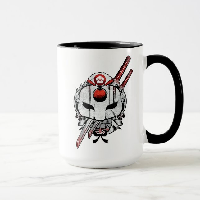Caneca Esquadrão Suicida | Mascaramento Katana e Espadas  (Direita)