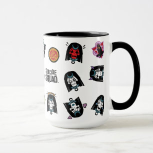 Caneca Esquadrão Suicida   Padrão Enchantress Emoji