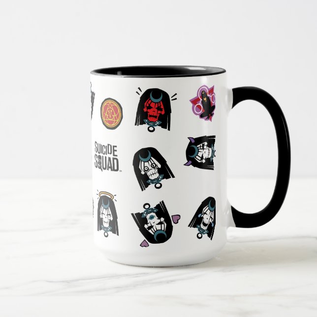 Caneca Esquadrão Suicida | Padrão Enchantress Emoji (Direita)