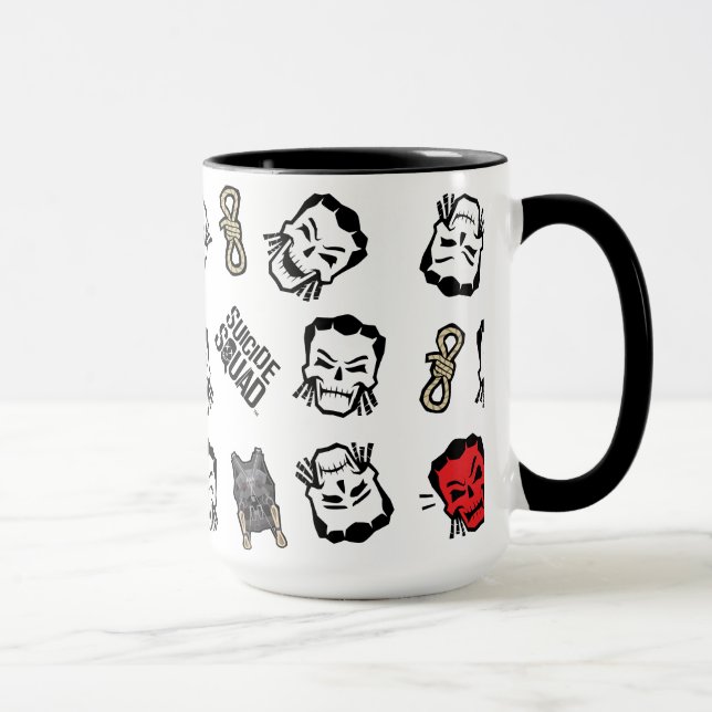 Caneca Esquadrão Suicida | Slipknot Emoji Pattern (Direita)