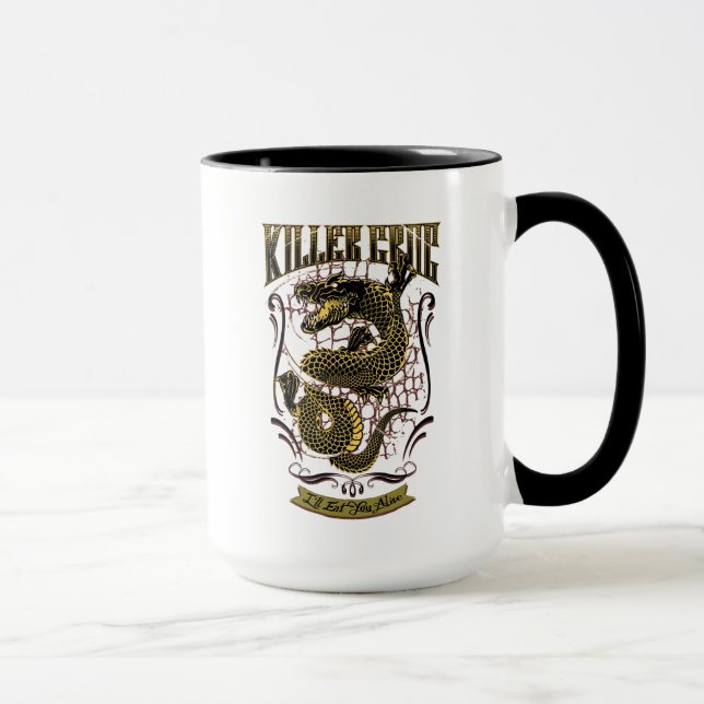 Caneca Esquadrão Suicida | Tatuagem em Croc (Direita)