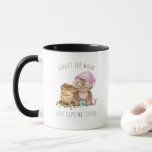 Caneca Esqueça o verme| Funny Watercolor Owl<br><div class="desc">Um presente que qualquer coruja ou amante de café vai gostar!Quer você esteja bebendo café da manhã, seu chá da noite, ou algo no meio, esta caneca é para você! Estas canecas fazem o presente perfeito. Adicione seu texto personalizado a este design usando as caixas "Editar este modelo de design"...</div>