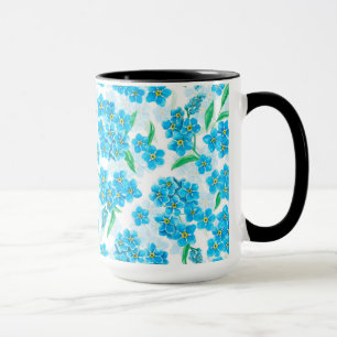 Caneca Esquece-me de não flores aquáticas