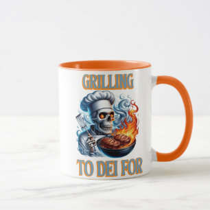 Caneca Esqueleto Flaming Griling