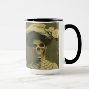 Caneca Esqueleto Gótico Lady Mug
