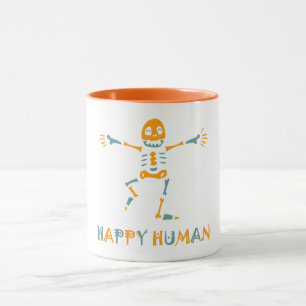 Caneca Esqueleto humano alegre