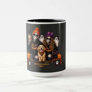 Caneca Esqueleto Personalizado de Halloween Fique Assusta