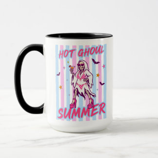 Caneca Esqueleto Verão Quente de Fantasma de Halloween