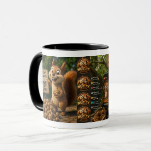 Caneca Esquilo Engraçado Influenciador Maluco Cartoon Wra