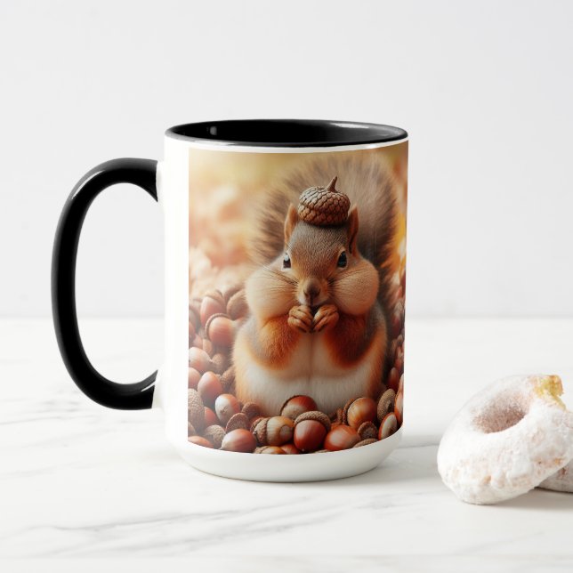 Caneca Esquilo Fluffy (Com Donut)