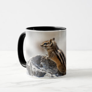 Caneca Esquilo Listrado Marrom Curioso – Vida Selvagem de