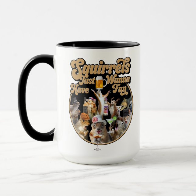 Caneca Esquilos Só Querem Divertir-Se (Esquerda)
