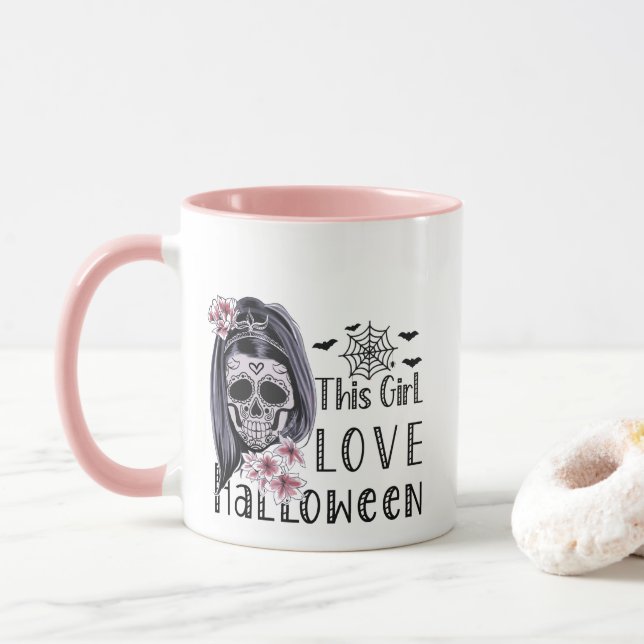 Caneca Essa Menina Adorou Halloween (Com Donut)
