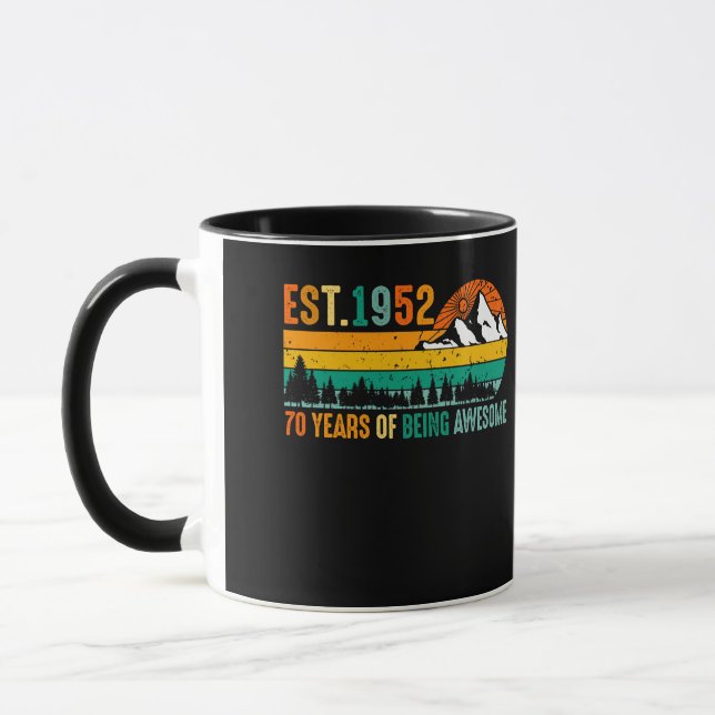 Caneca Est. 1952 70 anos de ser um 70 fantástico (Esquerda)