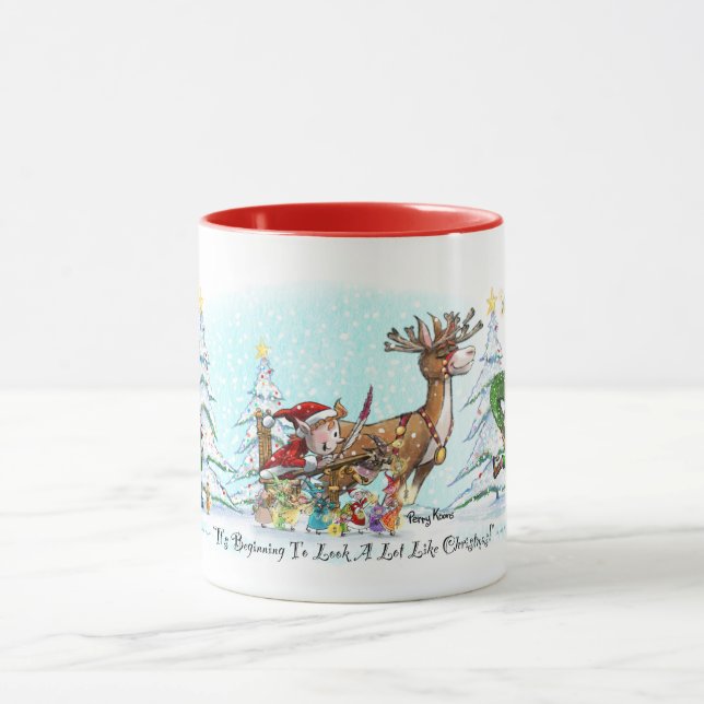 Caneca "Está começando a se parecer muito com o Natal!" C (Centro)