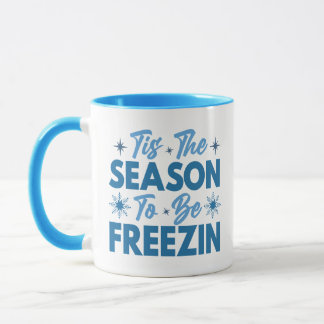 Caneca Esta é a temporada de ser Freezin - Inverno divert