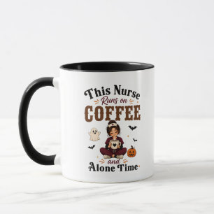 Caneca Esta Enfermeira Funciona Com Café E Tempo Sozinha 
