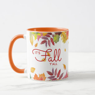 Caneca Está no outono. Vocês deixam o outono personaliz