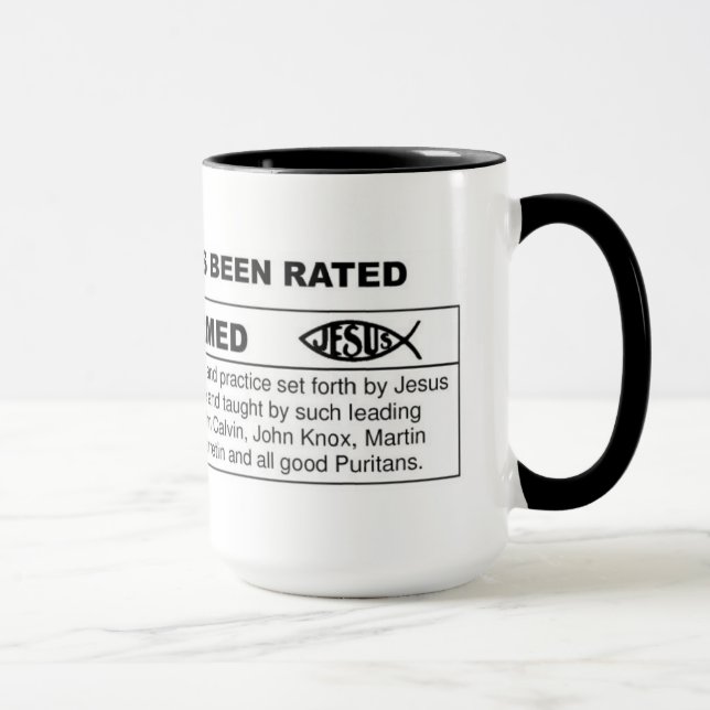 Caneca Esta pessoa foi R avaliado para Reformed (Direita)