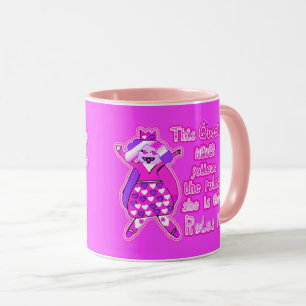 Caneca Esta rainha nunca segue as regras rosa-quente