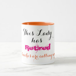 Caneca Esta senhora aposentou-se -